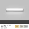 Luz Delantera de Espejo LED para Baño, Tira de Luz de Espejo Ajustable, Gabinete de Espejo Minimalista Moderno de Aluminio