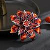 Broche de esmalte de alta qualidade da indústria pesada, broche de flores, personalidade feminina, elegante, broche, casaco requintado, cardigan, corsage