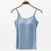 Camisola de Rayón de una Pieza con Dedos Separados y Copas en el Pecho para Mujer, Disponible en 9 Colores y 5 Tallas, con Tirantes Anchos, Ropa Interior de Capa Base Ajustada
