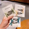 Pasador de Pelo Estilo Coreano Azul Plata Cuero Niños Versátil Lazo Hecho a Mano Clip de Pato Pinza para Flequillo Rizo Roto Pinza Lateral