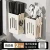 Caixa de armazenamento de hashi montada na parede, porta-hashi de cozinha, escorredor doméstico para facas, colheres e hashis