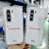Funda de Teléfono Móvil Transparente Adecuada para Infinix Hot50 Pro, TPU de Alta Transparencia con Agujeros Finos y Bolsas de Aire en las Cuatro Esquinas, Funda Suave Anticaídas