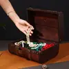Caixa de madeira vintage estilo chinês, bolsa de mão portátil, caixa de armazenamento para diversos itens, caixa de exposição, item decorativo, caixa de adereços para filmagem na era da República da China