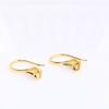 Sapatos de salto alto banhados a ouro 14K domésticos com preservação de cor, brincos de suporte vazio, acessórios faça você mesmo, acessórios femininos simples