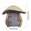 Porta de Conto de Fadas Transfronteiriça, Artesanato de Madeira Plano de Camada Dupla para o Jardim, Decorações para Mesa de Casa
