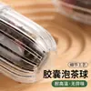 Bola de filtro de chá transparente de grau alimentício, filtro de separação de chá e água, separador de resíduos de folhas de chá de flor, portátil para uso doméstico