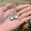 Pingente de Calcedônia Tipo Gelo para Mulheres Pingente de Ágata Branca Jade Pingente de Calcedônia Ovo de Pomba Rosa Pingente Recomendado Estilo Igual ao Little Red Book
