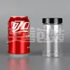 60115 Botella Lata de Té Perfumada de Grado Alimenticio Lata Alimentaria Engrosada con Tapa Botella de Plástico Sellada Botella de Embalaje Transparente de PET