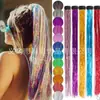 Clip de BB de comercio exterior europeo y americano pieza de cabello de color alambre láser para el cabello seda dorada trenza de seda colorida cuerda de color pieza de cabello dorada