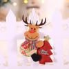 Novas Decorações de Natal Feriado Hotel Janela Árvore de Natal Decoração Pingente Boneca de Tecido Boneca Velho Segurando Árvore