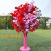 Novo Corredor de Casamento com Neve Artificial Adereços Decoração de Fundo para Casamento Árvore de Flor de Cerejeira Corredor de Casamento com Flor de Cerejeira de Ferro Forjado Enfeites de Casa