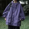 Chaqueta con capucha a prueba de viento para exteriores para hombre, Chaqueta de trabajo moderna con múltiples bolsillos para primavera y otoño, Chaqueta funcional para montañismo