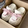 Zuecos de Verano de Eva con Suela Gruesa para Aumentar la Altura para Personas Menudas, Sandalias de Plataforma Versátiles de Moda con Diseño de Punta Cerrada