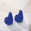 Pendientes de Gota de Agua Geométricos Simples Más Vendidos, Pendientes de Frijol Pequeño de Color Caramelo Acrílicos, Tachuelas Versátiles Estilo Europeo y Americano