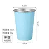 Taza de Cerveza Nueva de Acero Inoxidable 304, Taza Sencilla de Café para Oficina, Taza de Agua, Taza Portátil para Acampar al Aire Libre, Taza para Beber Directamente