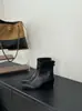 Botines de tacón de cuña con cremallera trasera estilo coreano, nuevo modelo 2026, aumento interno de altura de 5 cm, punta fina, botas de cuero suave ajustadas