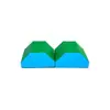 Conjunto Completo de Equipamentos Educacionais Macios para Jardim de Infância, Equipamentos de Treinamento de Aptidão Física Infantil, Auxílios de Ensino para Integração Sensorial, Caixa de Pular, Cavalo de Pular, Barra de Equilíbrio