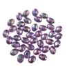 100 brocas acrílicas esféricas de fundo plano oval cor AB para joias DIY, acessórios de beleza para celular atacado
