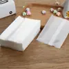 Saco de Embalagem para Biscoitos com Fundo Branco Transparente, Biscoito de Neve, Biscoito de Lua, Biscoito de Gema de Ovo, Saco com Boca Plana para Selagem à Máquina de Bolo Flor de Tâmara de Leite