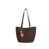 Bolso tote tejido nuevo 2026, un bolso de mano y de hombro elegante, versátil para el trabajo, con gran capacidad y material de cuero suave