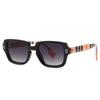 2819 modelo estreito transfronteiriço passarela óculos de sol escoceses óculos de sol de rua da moda masculina óculos de sol de comércio exterior