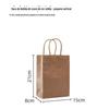 Saco de Papel Descartável Papel Kraft Espessado Bolsa de Mão Sacola para Embalagem de Presente Sacola para Café para Levar Sacola para Embalagem de Roupas Atacado