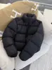 Jaqueta de algodão corta-vento transfronteiriça de gola alta curta para mulheres, nova tendência de inverno estilo coreano, moderna, acolchoada, quente, jaqueta puffer ultraleve para pessoas baixinhas