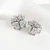 Aretes Giratorios Personalizados de Trébol de Cuatro Hojas 2021 de Moda para Mujer, Aretes Nuevos de Moda Simples y Compactos, Estilo Influencer Coreano