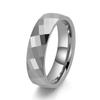 Fornecimento transfronteiriço anel de aço tungstênio em forma de diamante lote personalizado flor Xadrez luz espelhada estilo punk masculino Anel de Ouro Tungstênio Joias
