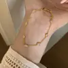 Pulseira de Diamante Redondo Pequeno Estilo Coreano Simples e Versátil de Alta Qualidade, Fina, Leve e Luxuosa, Design de Nicho, Joia de Mão Exquisite Popular