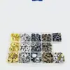 240 Piezas Broches Grandes Blancos de Acero Inoxidable 201 Broches Metálicos de Cuatro Colores con Juego de Herramientas para Fijación de Lonas Broches Ocultos