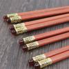 Caixa de presente Xu Xin pau-rosa pauzinhos estilo chinês pauzinhos com cabeça oca de metal pauzinhos de presente logotipo com gravação