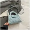 Bolso de Mano Casual Simple para Mujer 2025 Nueva Moda Bolso de Cadena Acolchado Textura Nicho Un Solo Hombro Bandolera