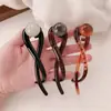Horquilla Retro de Perlas de Alta Gama para Niña Pinza Banana Elegante Retorcida para la Parte Trasera de la Cabeza Pinza para el Cabello Adorno Elegante para la Cabeza