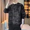 Sudadera con cuello redondo estilo americano para hombre, corte holgado, capa base versátil, nueva sudadera pullover casual de moda 2026 para hombre