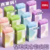 Deli New Sai Ns758 Susurro de Luz Borrador de Sándwich Colorido con Aroma Borrador de Dibujo Artístico para Examen con Recogedor de Polvo