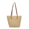 Nova bolsa de ombro lisa e minimalista, adequada para o trajeto para o trabalho, uso casual, férias na praia e como uma bolsa tote grande para mulheres