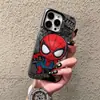 Capa de celular com grafite do Venom de desenho animado americano para iPhone 13, capa protetora de anime moderna e legal para meninos, capa fosca para Apple 17