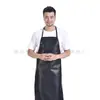 Atacado do Fabricante Aventais de Cozinha Masculinos e Femininos, PU à Prova de Óleo, Multicor, Couro Misto, Novo Estilo, Resistente a Manchas