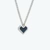 Nuevo collar de corazón de amor de lujo ligero versátil collar creativo simple europeo y americano para clavícula para hombres y mujeres estilo ins cadena de suéter de nicho