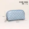 Bolsa de Maquillaje Personalizada de Colores Macarrón con Puntos, Dulce Bolsa de Viaje para Brochas de Maquillaje y Cosméticos