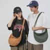 Bolso de lona de color sólido a juego, bolso de mensajero de moda para hombre, de gran capacidad, al por mayor, bolso de hombro de moda para hombres y mujeres.