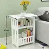 Mesita de noche minimalista moderna con armario de almacenamiento Gabinete lateral para dormitorio Gabinete de almacenamiento para sala de estar Mesa de centro para sofá Mesa auxiliar Dormitorio Armario pequeño