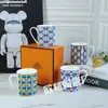 Caneca Simples e Moderna Personalizada Transfronteiriça Cerâmica para Homens e Mulheres Leite Casa Presente Copo de Água Xícara de Chá para Escritório