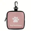 Bolsa de Premios para Entrenamiento de Perros de Poliéster con Cierre de Cremallera - Bolsa Portátil de Snacks para Mascotas