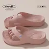 Zapatillas de cinco dedos de dibujos animados para mujer, nuevas de verano para interior, antideslizantes, transpirables, para exteriores, tipo slip-on, zapatillas de garra