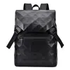 Mochila Masculina com Padrão de Diamante, Mochila de Viagem Tendência para o Dia a Dia de Negócios, Grande Capacidade, Leve, Bolsa para Computador de Alta Qualidade