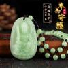 Collar de ocho santos patronos verde claro con colgante de jade de imitación de Buda del zodíaco de los 12, venta al por mayor de productos básicos