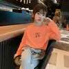Nova Moda Outono/Inverno Camiseta de Algodão Manga Longa Estampada de Desenho Animado para Meninas, Camiseta Básica Estilosa para Meninas Jovens
