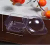 Caja de Embalaje Redonda Grande Engrosada para Pastel de Yema de Huevo con Tapa Caja de Plástico Transparente para Pastel de Luna de Mediados de Otoño Caja de Embalaje Blíster al por Mayor